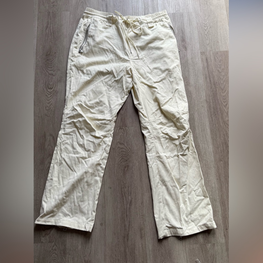 Fashion Nova Men's Cream Cargo Pants